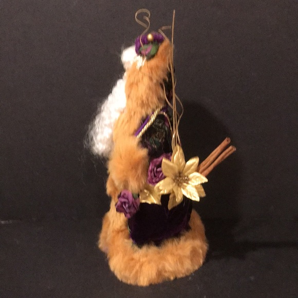 Gorgeous Fabric Santa With Porcelain Face and Hands - Picture 2 of 9